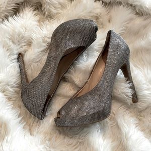 Guess | Peep Toe Platform Sparkling Heels